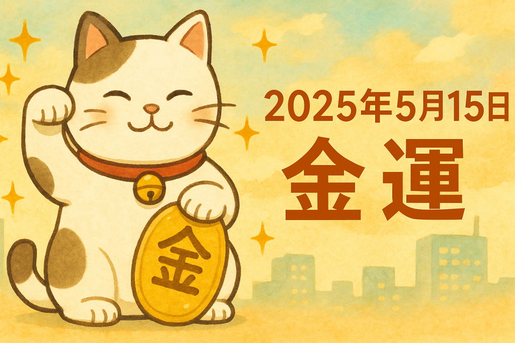 ✨今日の金運、どうすれば上がる？2025年5月15日 あなたの財運アップ完全ガイド✨