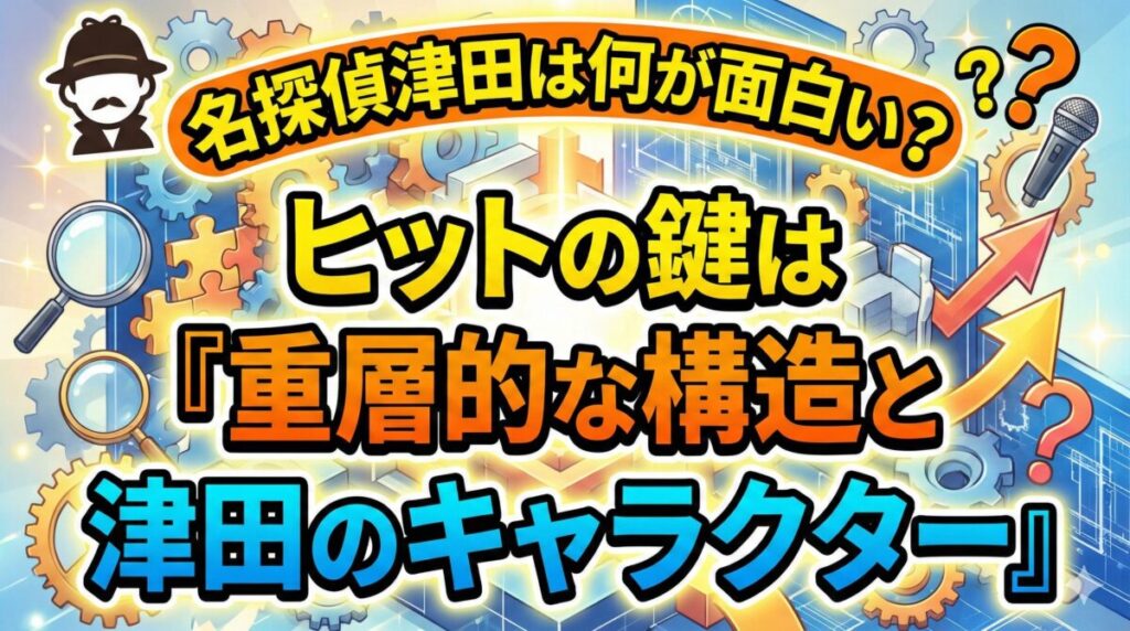【徹底解説】名探偵津田は何が面白い?水曜日のダウンタウン傑作企画が爆発的ヒットした4つの理由